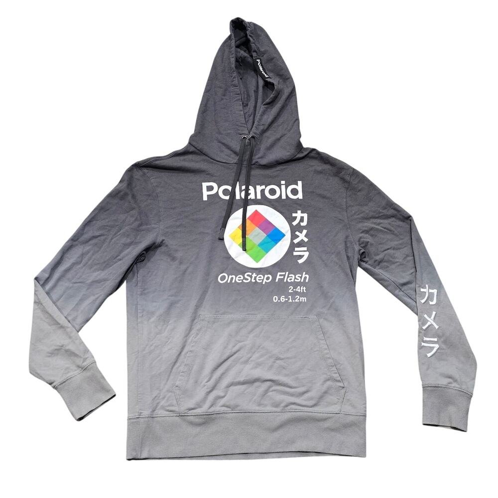 Polaroid Ombre OneStep Flash Japanese Hoodie Long Sleeve Sweater Shirt